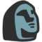 Moai emoji on Google